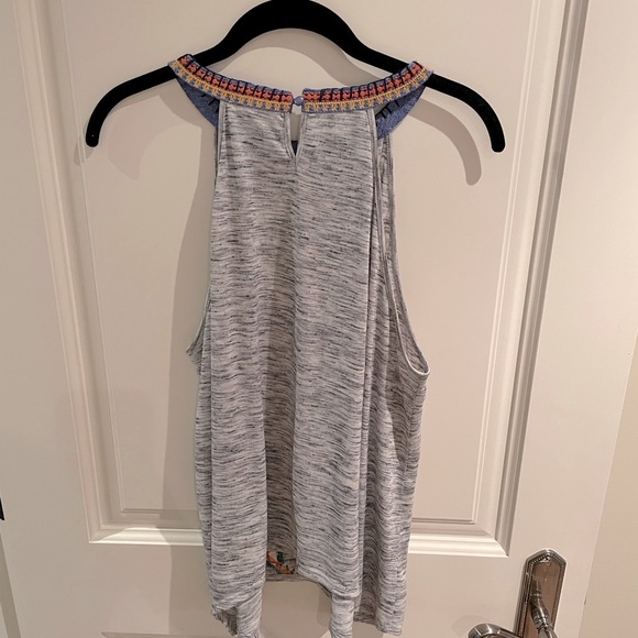 Colorful THML Embroidered High-Neck Tank - Picture 4 of 4